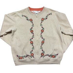 Punpkin Teacher Cardigan, Size Large, No staining no pilling